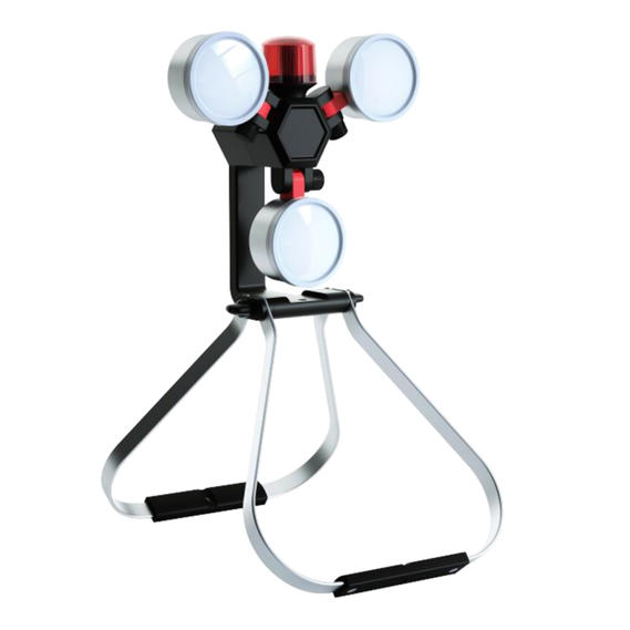 Flexible Rechargeable Waterproof Work Light With Red Warning LED